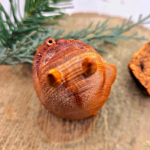 Nature Wood Carved Totora Decor Figure - Picture 6 of 10